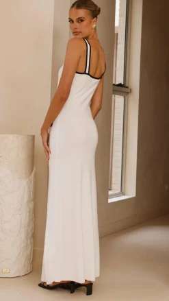SASHA (BNE) Knit Dresses|Knitwear^Rhi Maxi Dress - White/Black