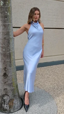 Alive Girl Dresses|Bridesmaid^Rina Midi Dress - Blue