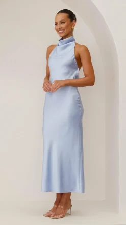 Alive Girl Dresses|Bridesmaid^Rina Midi Dress - Blue