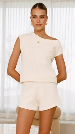 Burans Sets|Bottoms^Robin Shorts - Cream