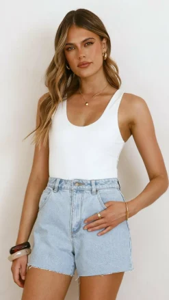 Rollas The Denim Edit|Bottoms^Mirage Short - Nina Blue Organic