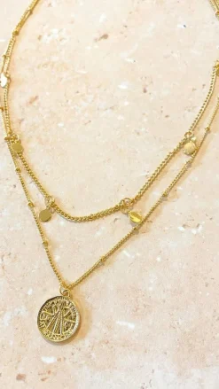 Angel Whisper Necklaces|Hen'S Collection^Rubi Layered Set - Gold