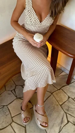 Burans Sale Dresses^Rubie Maxi Dress - Brown Geo