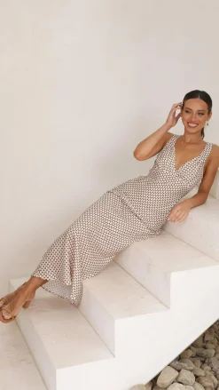 Burans Sale Dresses^Rubie Maxi Dress - Brown Geo