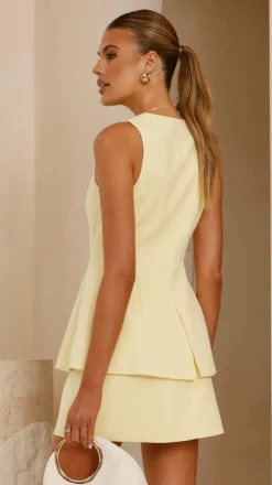 SASHA (BNE) Sets|Bottoms^Rylie Mini Skirt - Lemon