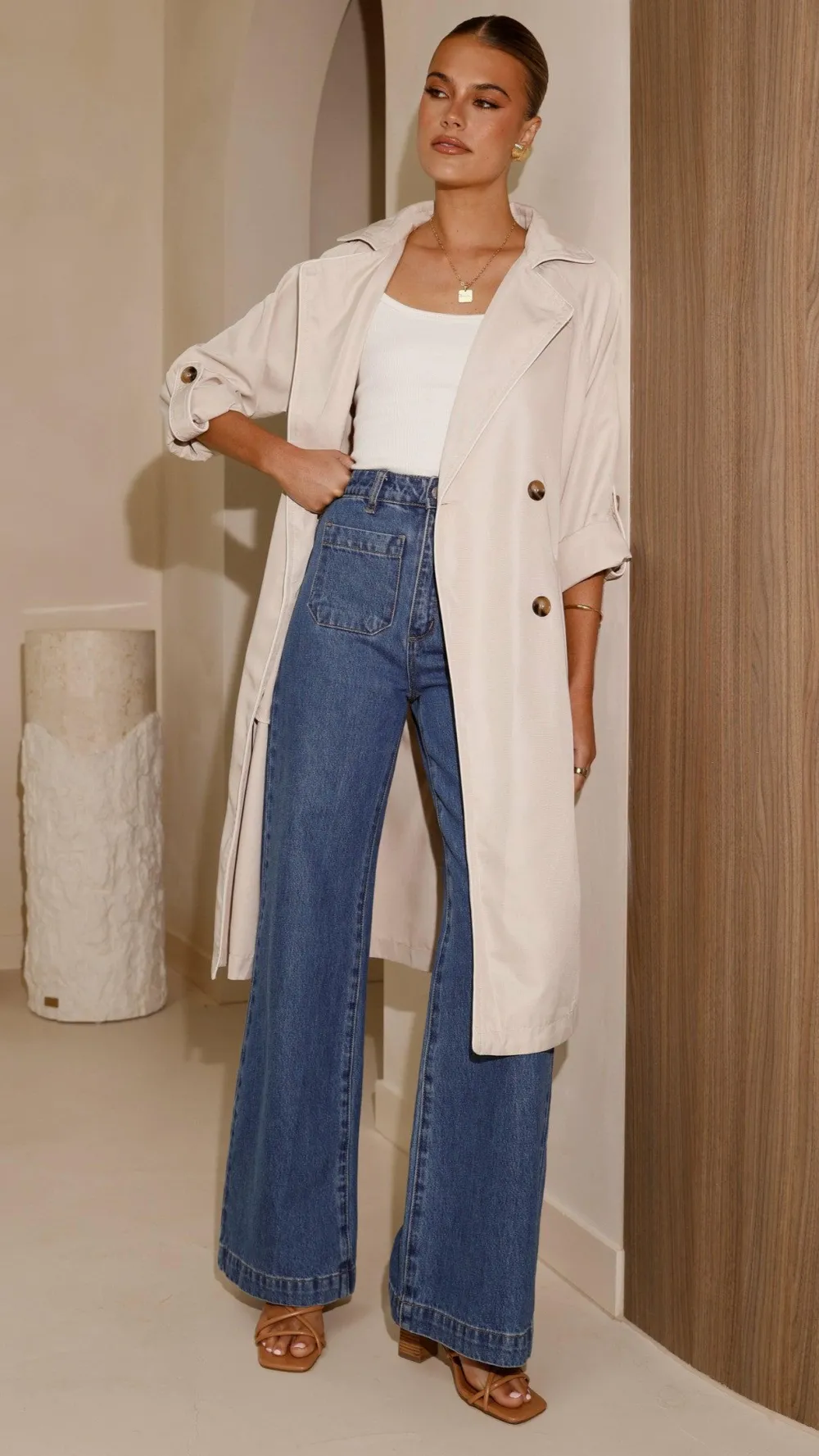 Fashion Allied Coats|Coats^Rylie Trench Coat - Sand