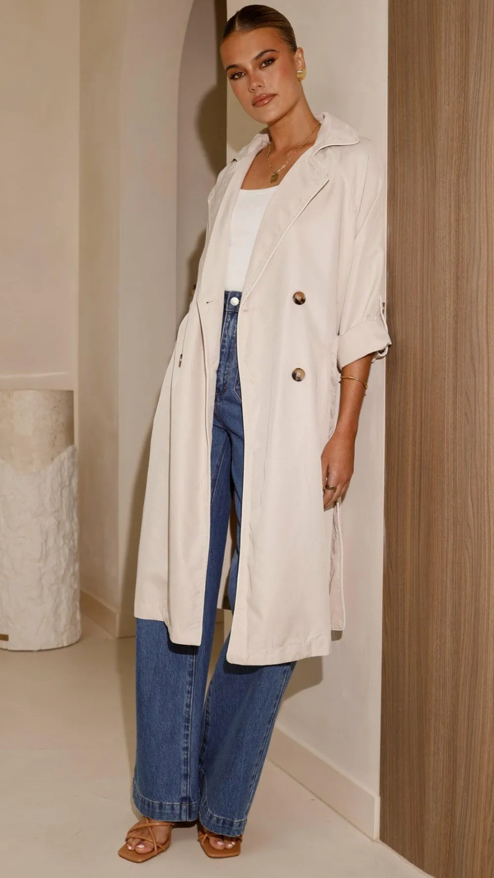Fashion Allied Coats|Coats^Rylie Trench Coat - Sand