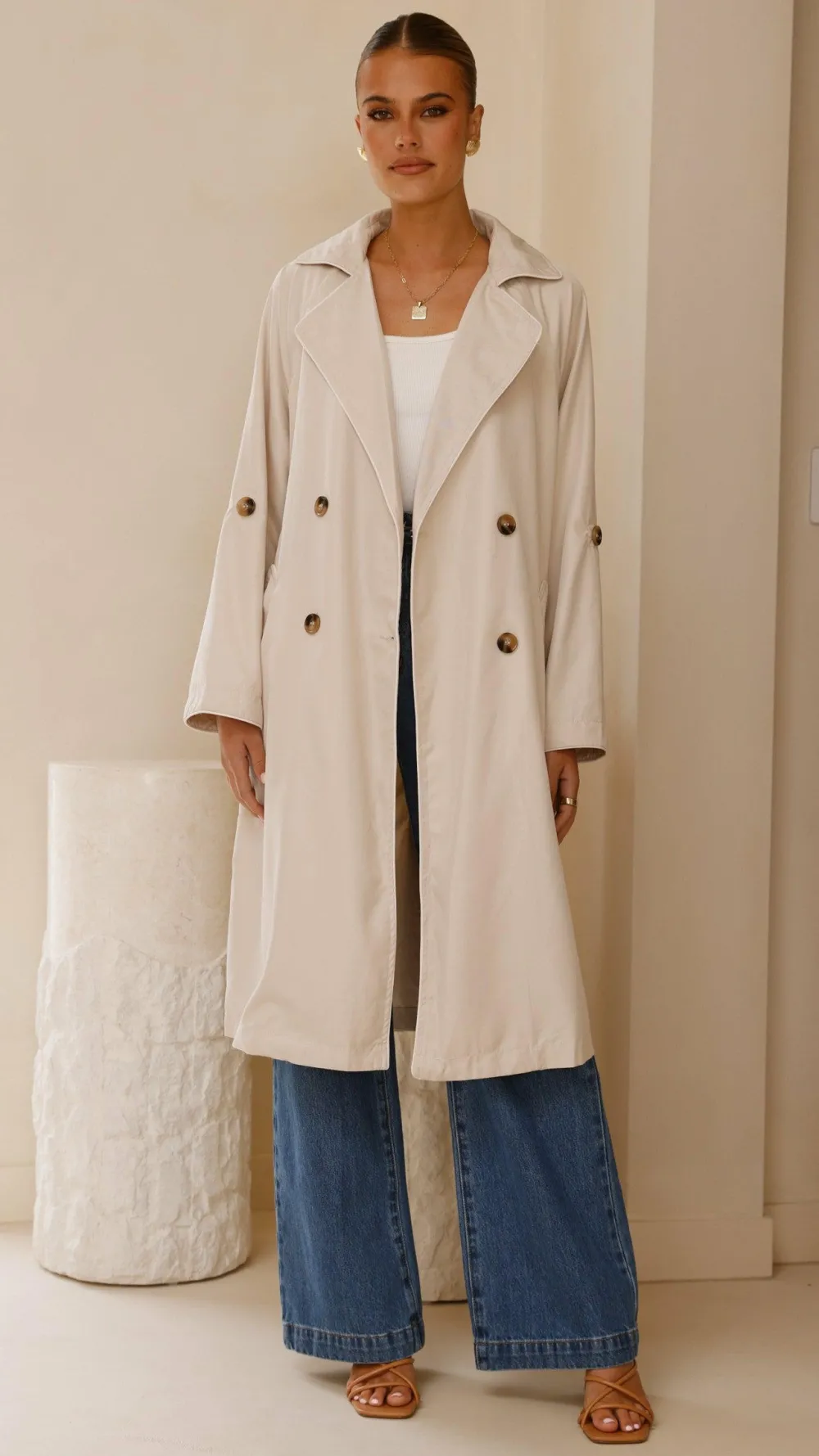 Fashion Allied Coats|Coats^Rylie Trench Coat - Sand