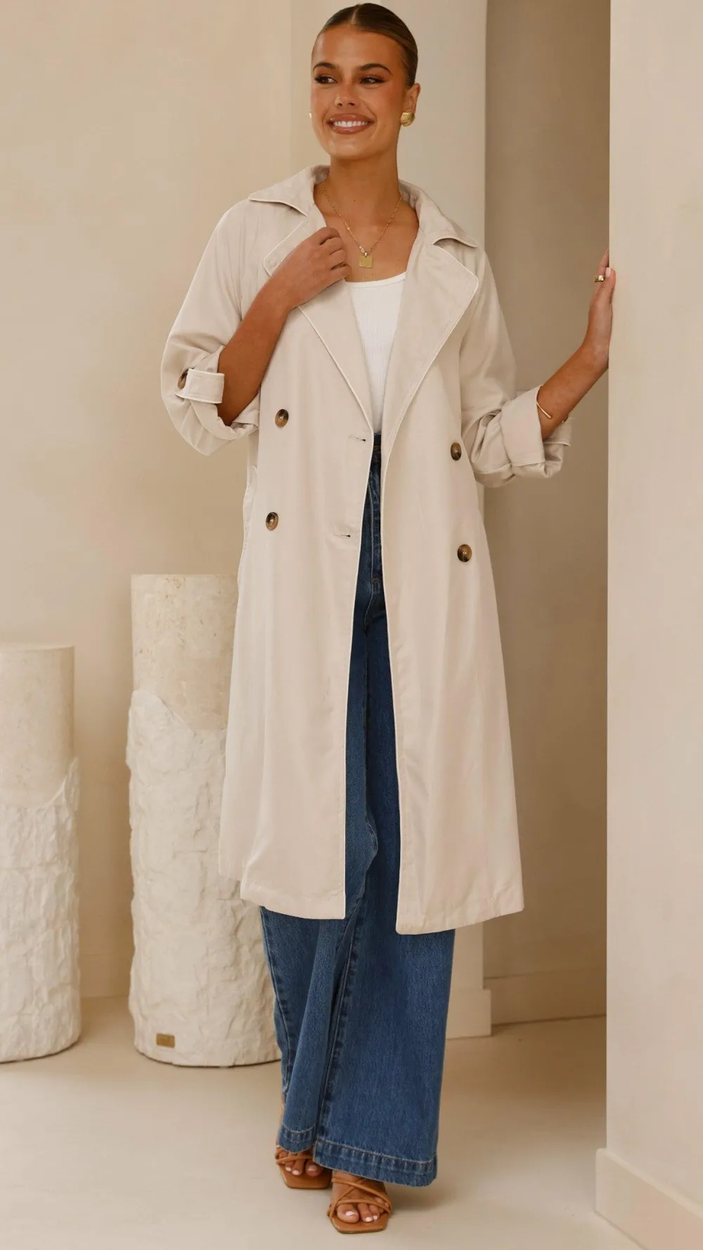 Fashion Allied Coats|Coats^Rylie Trench Coat - Sand