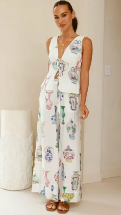 Iris Maxi Sets|Bottoms^Sabin Pants - Vase Print