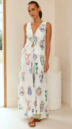 Iris Maxi Sets|Bottoms^Sabin Pants - Vase Print