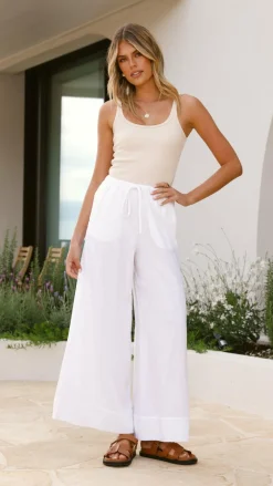 Iris Maxi Bottoms^Sabin Pants - White