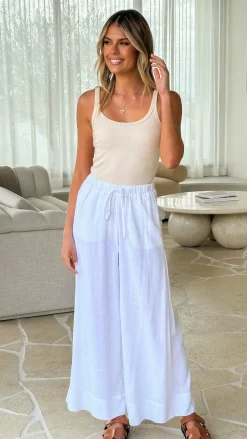 Iris Maxi Bottoms^Sabin Pants - White