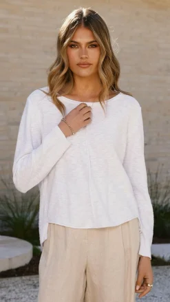 Little Lies Tops^Sacha Top - White