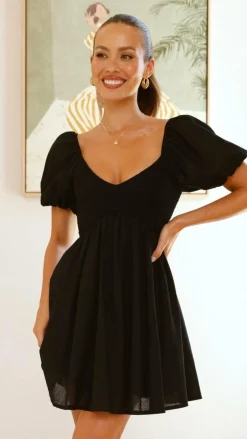 Burans Dresses|Mini^Sahirah Mini Dress - Black