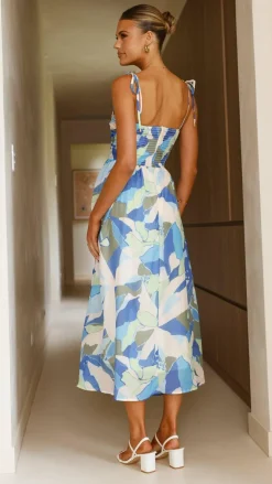 Pink Diamond Sale Dresses^Saila Maxi Dress - Blue Print
