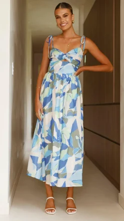 Pink Diamond Sale Dresses^Saila Maxi Dress - Blue Print