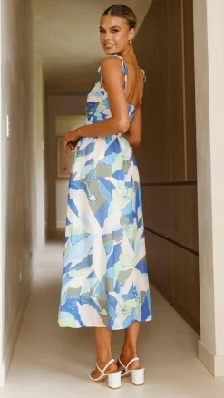 Pink Diamond Sale Dresses^Saila Maxi Dress - Blue Print