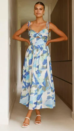 Pink Diamond Sale Dresses^Saila Maxi Dress - Blue Print