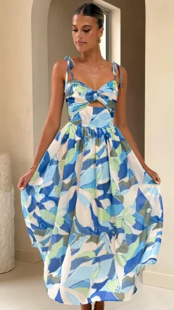 Pink Diamond Sale Dresses^Saila Maxi Dress - Blue Print