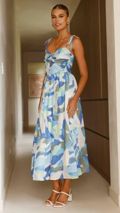 Pink Diamond Sale Dresses^Saila Maxi Dress - Blue Print
