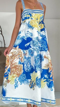 Bubblegum Dresses|Maxi^Saleema Maxi Dress - Blue Doll