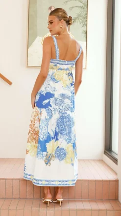 Bubblegum Dresses|Maxi^Saleema Maxi Dress - Blue Doll