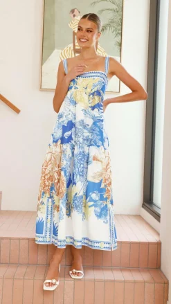 Bubblegum Dresses|Maxi^Saleema Maxi Dress - Blue Doll