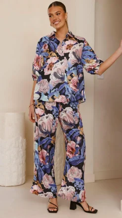 Bubblegum Sets|Tops^Sammy Button Down Shirt - Azure Donatella