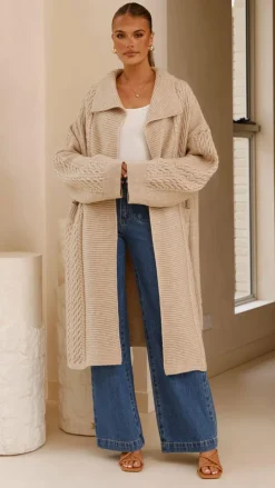 Fashion Allied Knitwear|Knitwear^Sana Cardigan - Beige