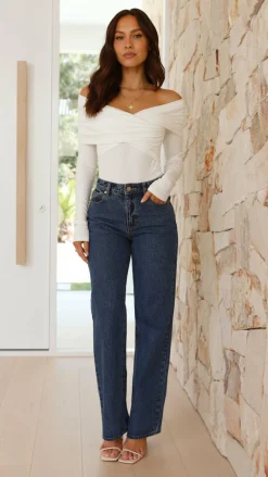 Burans Tops^Sandrine Bodysuit - White