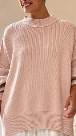 Fashion Allied Knitwear|Knitwear^Scarlett Sweater - Dusty Pink