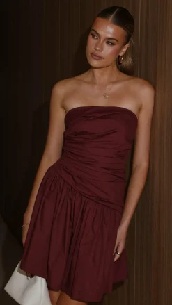 YH AND CO Dresses|Mini^Selena Mini Dress - Burgundy