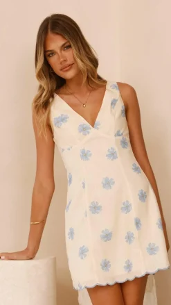 LILYWHYT Dresses|Mini^Selenia Mini Dress - Blue Bloom