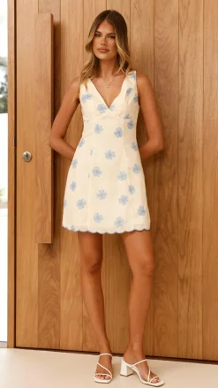 LILYWHYT Dresses|Mini^Selenia Mini Dress - Blue Bloom