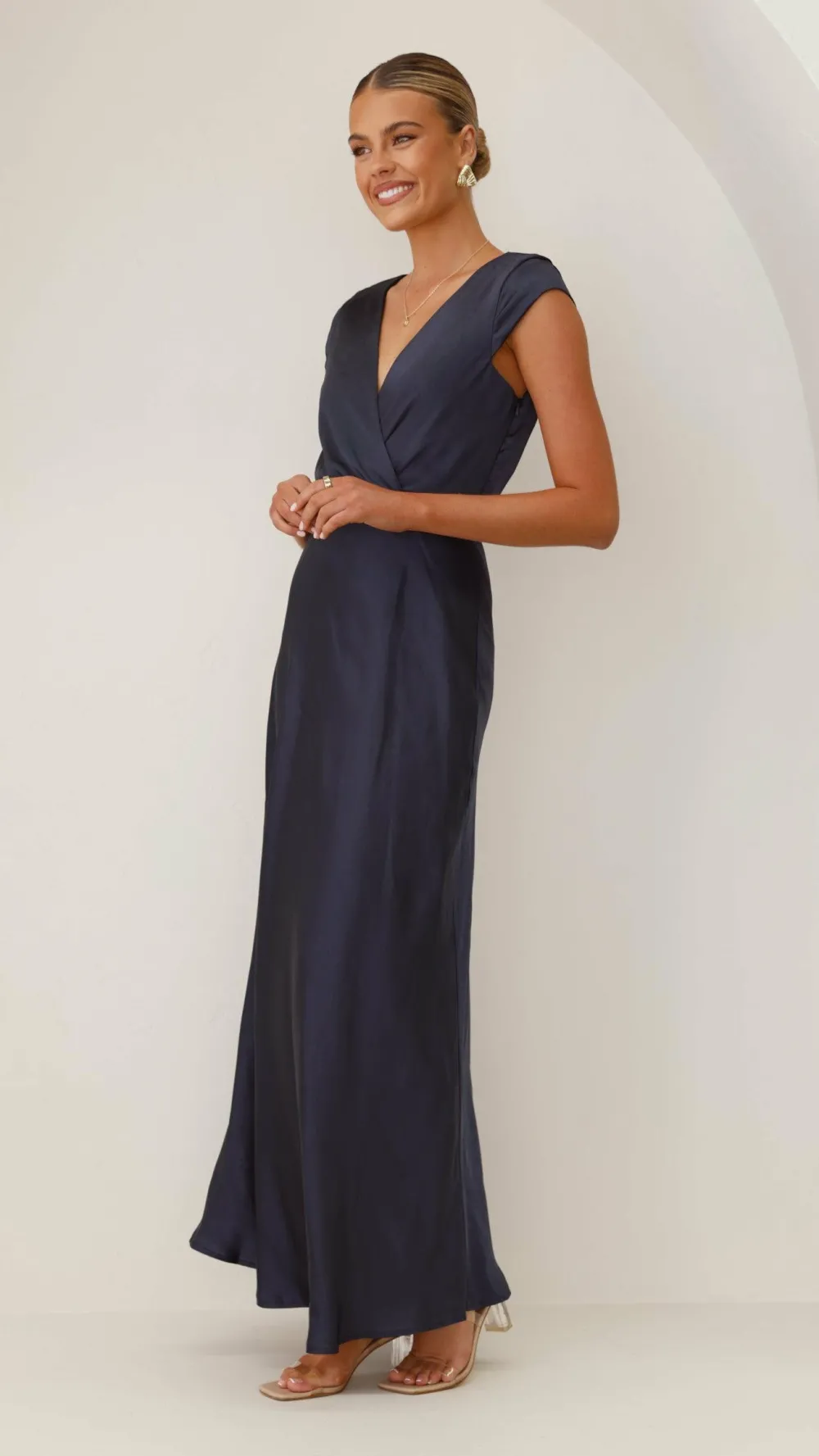 LILYWHYT Sale Evening^Selma Maxi Dress - Navy