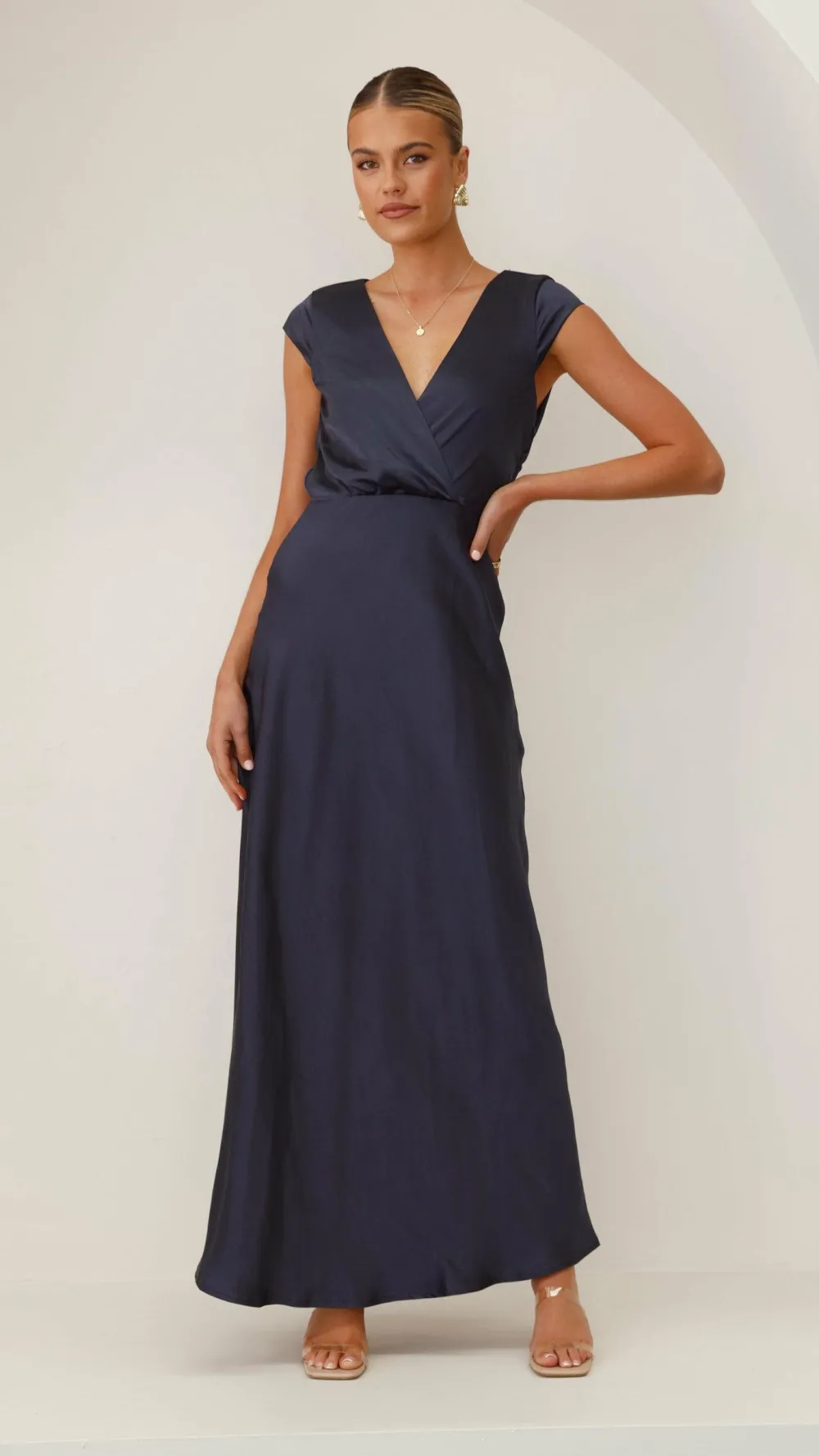 LILYWHYT Sale Evening^Selma Maxi Dress - Navy