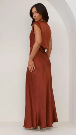 LILYWHYT Mon Cheri|Dresses^Selma Maxi Dress - Rust