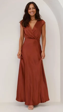 LILYWHYT Mon Cheri|Dresses^Selma Maxi Dress - Rust