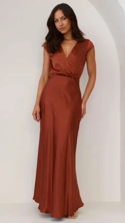 LILYWHYT Mon Cheri|Dresses^Selma Maxi Dress - Rust