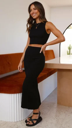 Alive Girl Knit Tops|Knitwear^Senya Sleeveless Top - Black