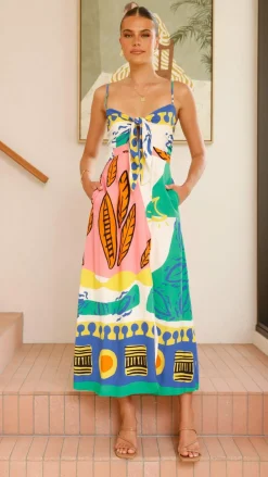 Main St Dresses|Casual^Shahar Maxi Dress - Green Print