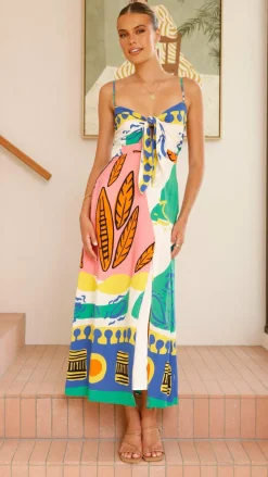 Main St Dresses|Casual^Shahar Maxi Dress - Green Print