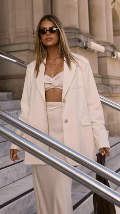 Fashion Allied Blazers|Outerwear^Shannon Blazer - Cream