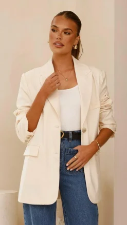 Fashion Allied Blazers|Outerwear^Shannon Blazer - Cream