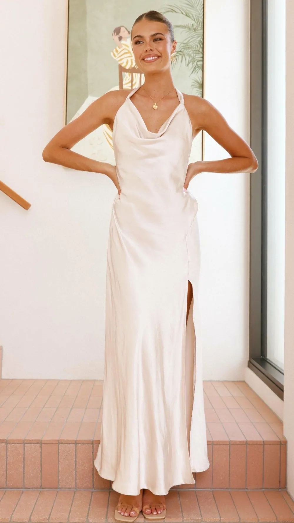 LILYWHYT Mon Cheri|Dresses^Sian Maxi Dress - Champagne