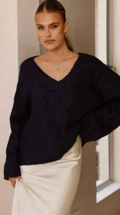 YH AND CO Knit Tops|Knitwear^Silas Knit Top - Navy