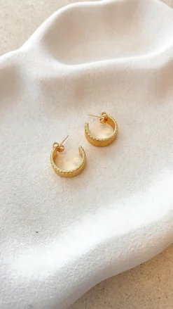 Angel Whisper Earrings|Je T'Aime^Silvia Earrings - Gold