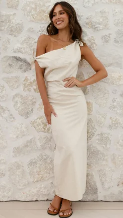 Main St Dresses|Maxi^Simone Maxi Dress - Beige