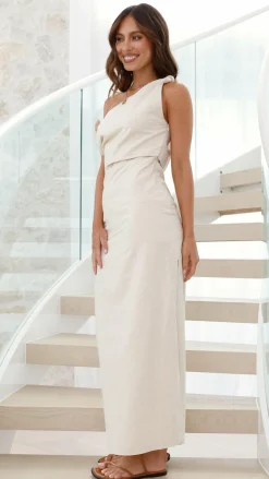 Main St Dresses|Maxi^Simone Maxi Dress - Beige